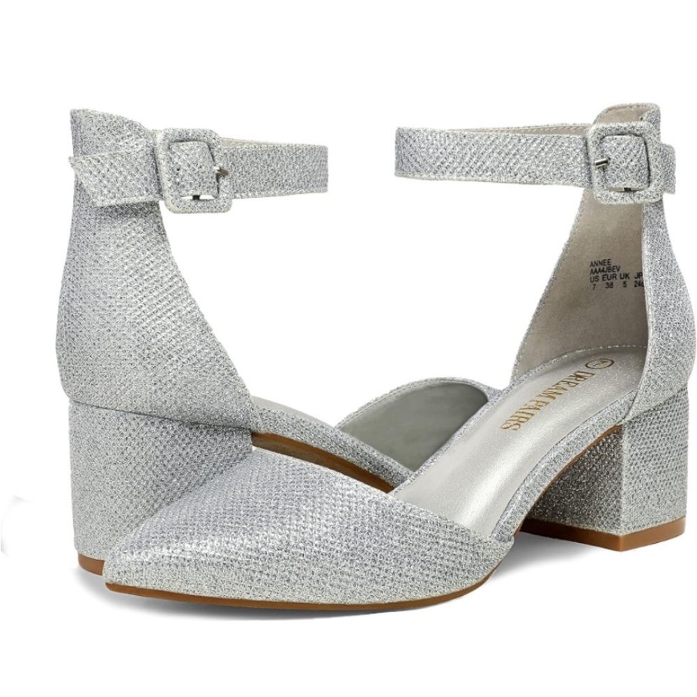 Dream Pairs Silver Heels